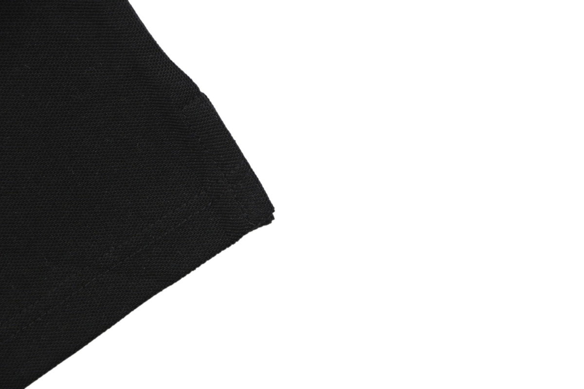 Burberry Tartan Equestrian Knight Embroidered Polo Shirt – Black