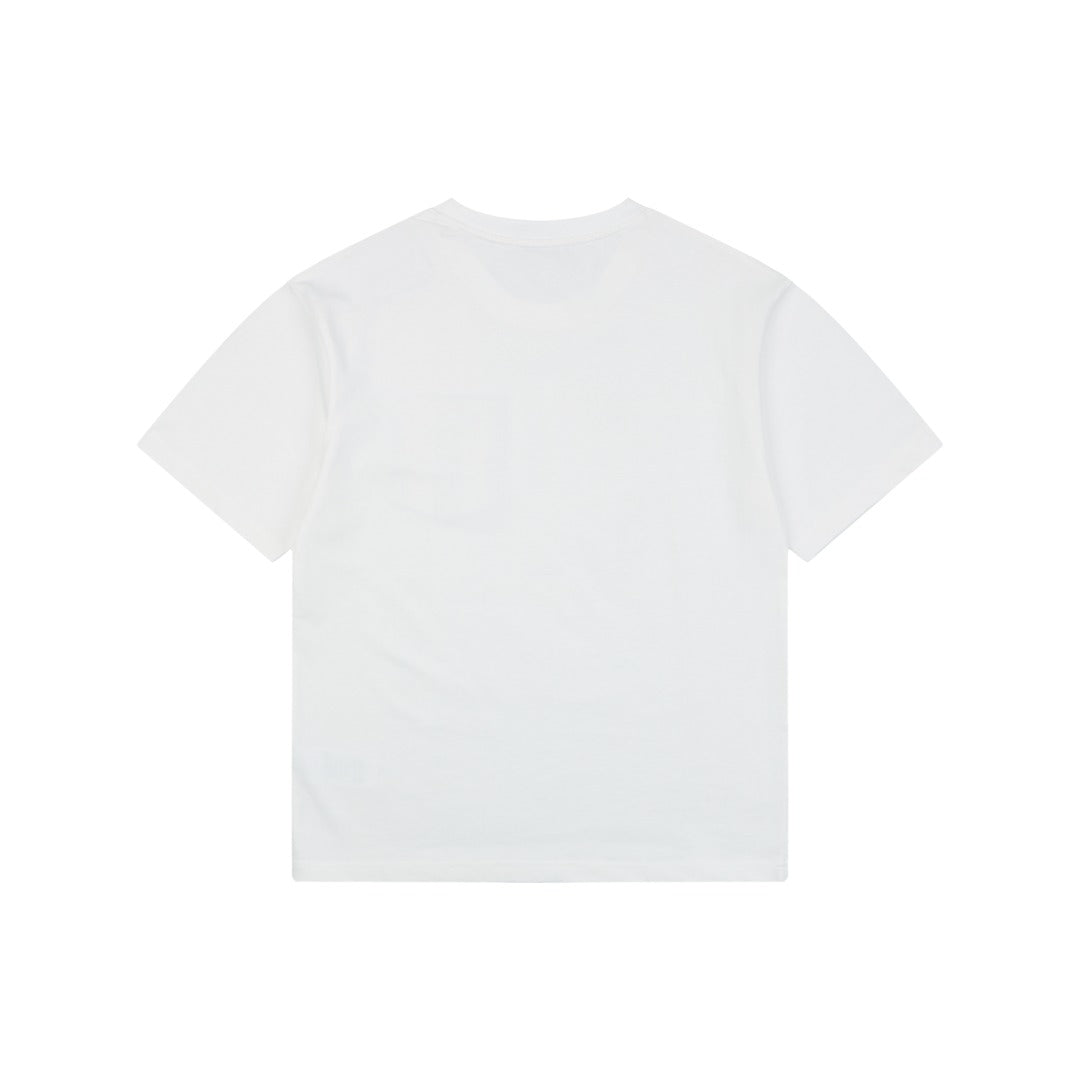 Dior Striped Faux Pocket Short-Sleeve T-Shirt – White