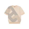 Hermès H-Buckle Jacquard Short-Sleeve Knit Top – Cream