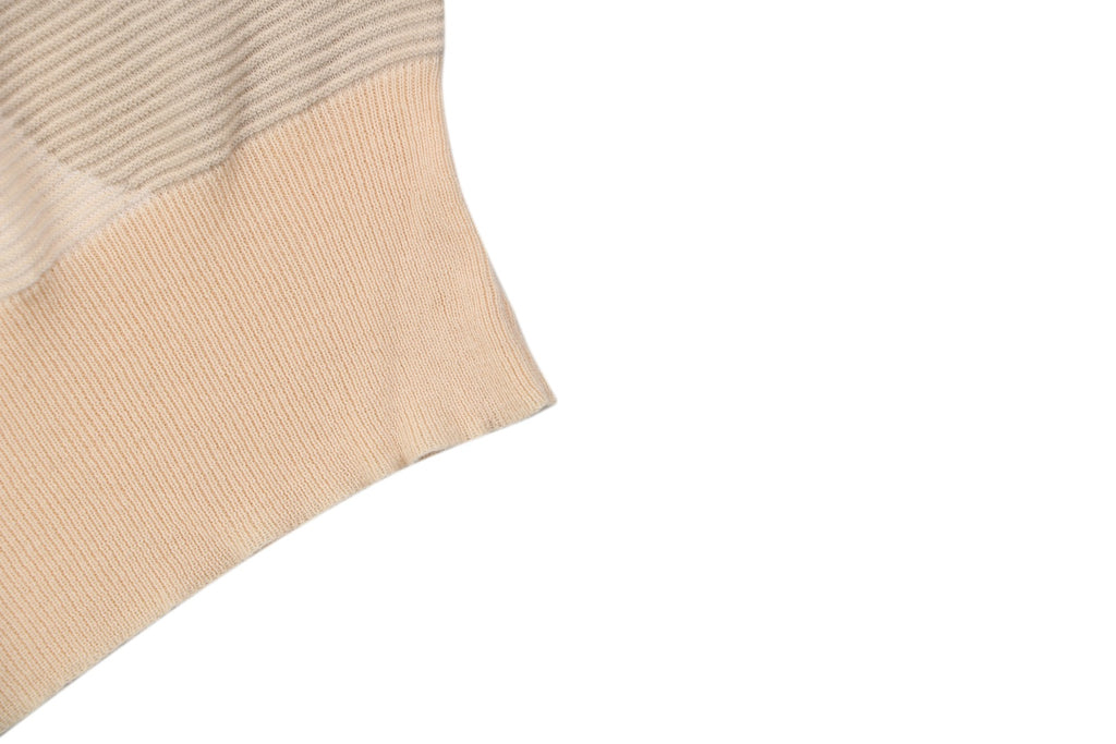 Hermès H-Buckle Jacquard Short-Sleeve Knit Top – Cream
