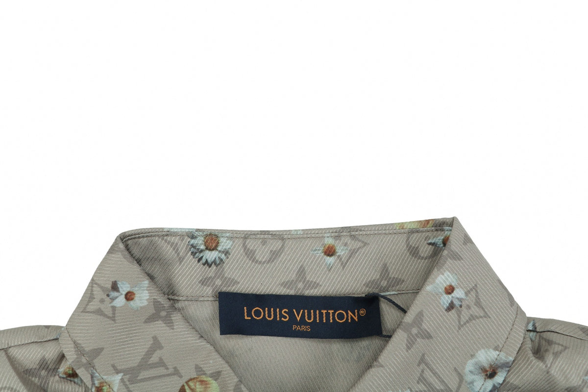 Louis Vuitton Daisy Monogram All-Over Print Short-Sleeve Shirt – Sage Green