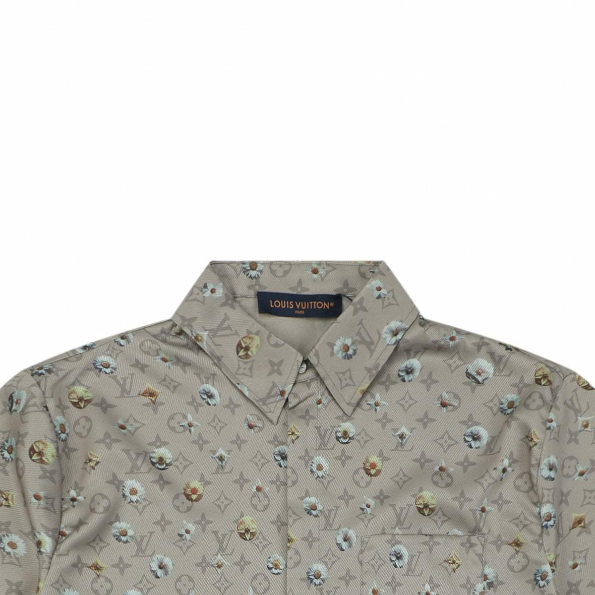 Louis Vuitton Daisy Monogram All-Over Print Short-Sleeve Shirt – Sage Green