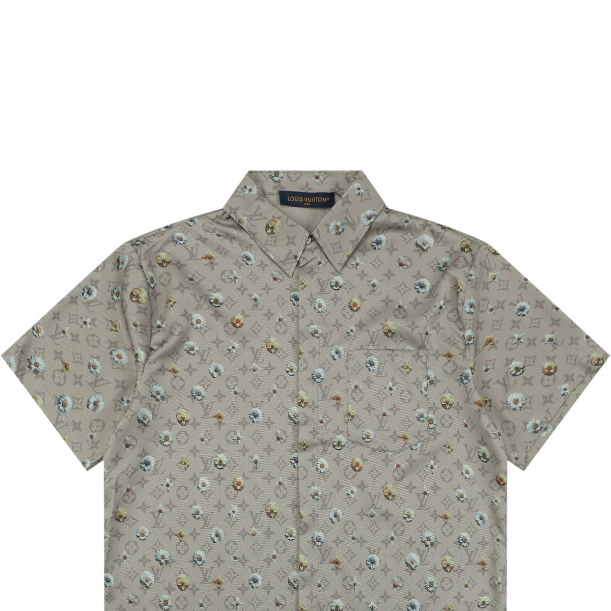 Louis Vuitton Daisy Monogram All-Over Print Short-Sleeve Shirt – Sage Green