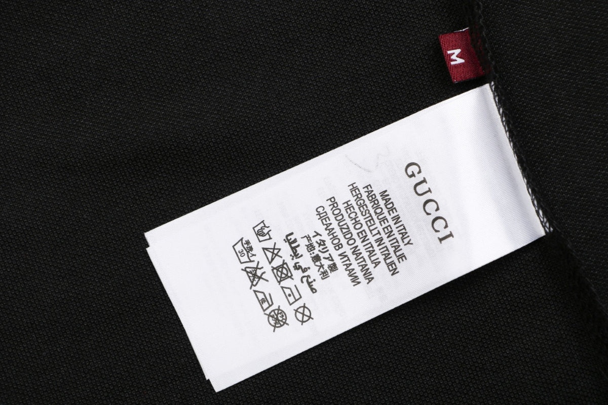 Gucci Double G Pocket Polo Shirt – Black