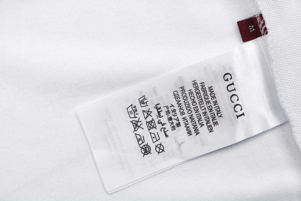 Gucci Double G Pocket Polo Shirt – White