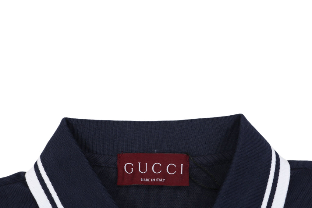 Gucci Double G Pocket Polo Shirt – Navy