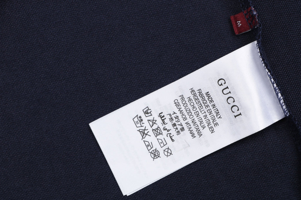 Gucci Double G Pocket Polo Shirt – Navy