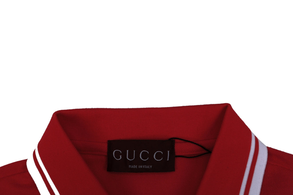 Gucci Double G Pocket Polo Shirt – Red