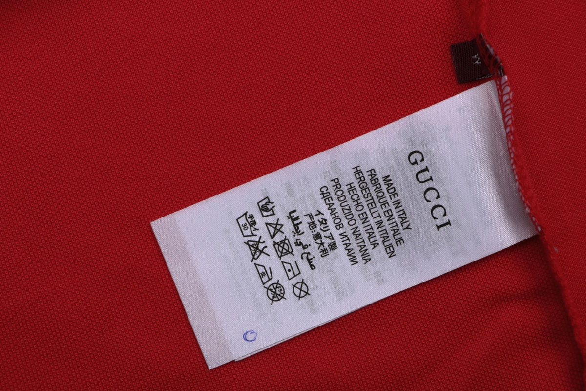 Gucci Double G Pocket Polo Shirt – Red