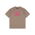 Balenciaga 25SS BB Logo Embroidered Tee – Khaki / Pink
