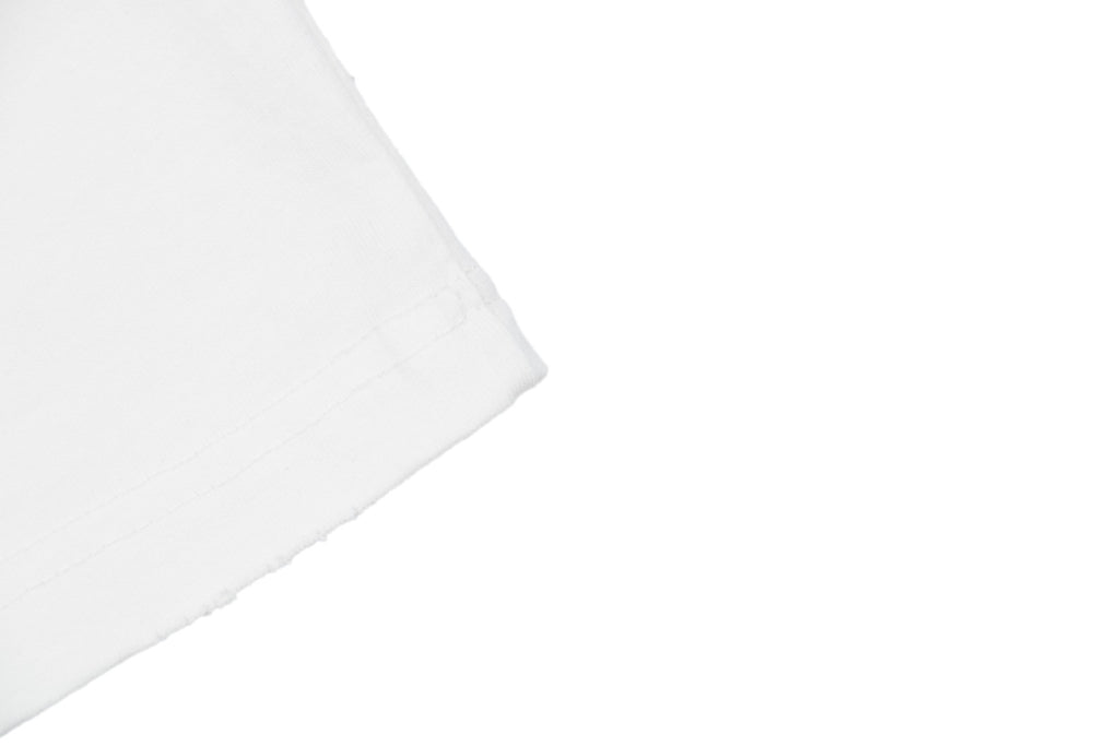 Balenciaga 25SS BB Logo Embroidered Tee – White / Orange