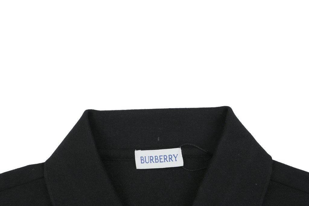 Burberry Metal Equestrian Knight Polo Shirt – Black