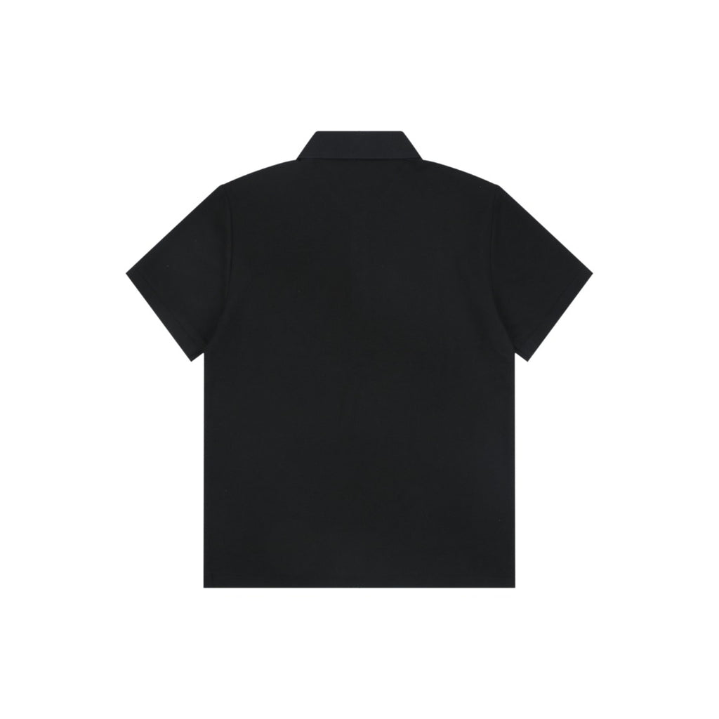 Burberry Metal Equestrian Knight Polo Shirt – Black