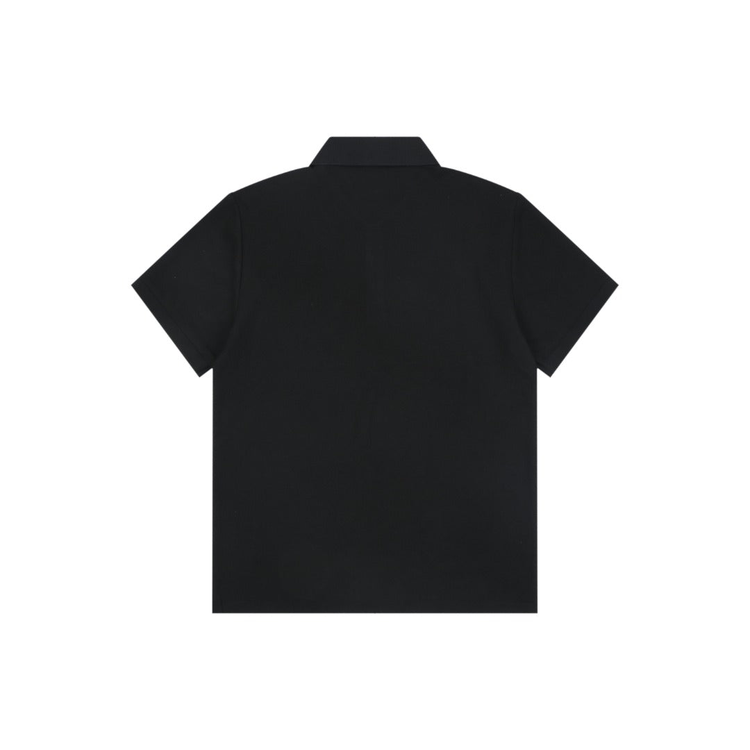 Burberry Metal Equestrian Knight Polo Shirt – Black