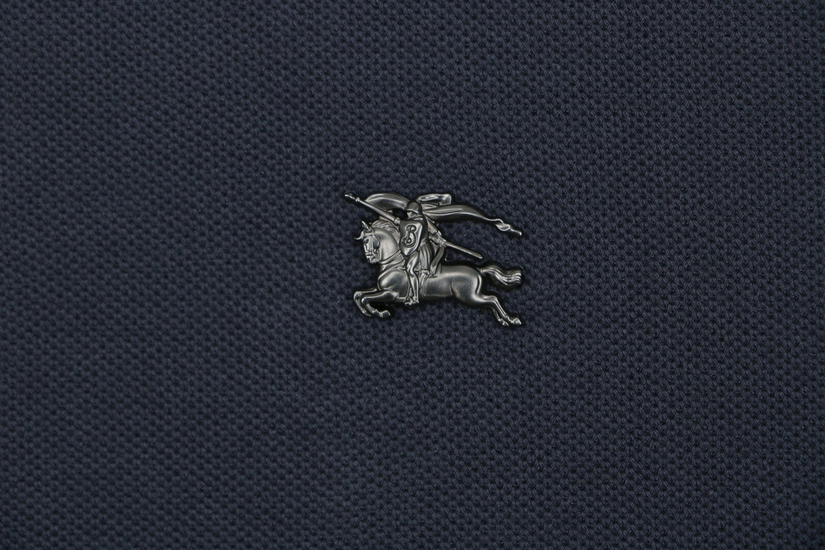 Burberry Metal Equestrian Knight Polo Shirt – Navy