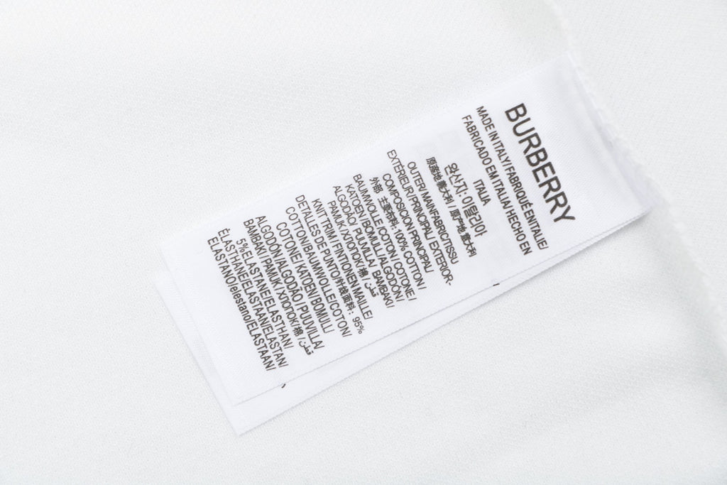 Burberry Metal Equestrian Knight Polo Shirt – White