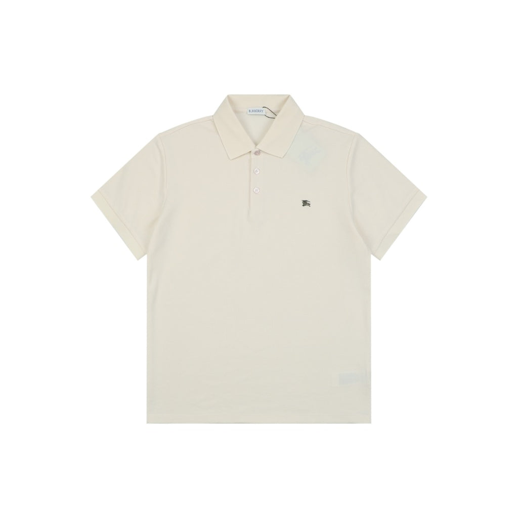 Burberry Metal Equestrian Knight Polo Shirt – Cream