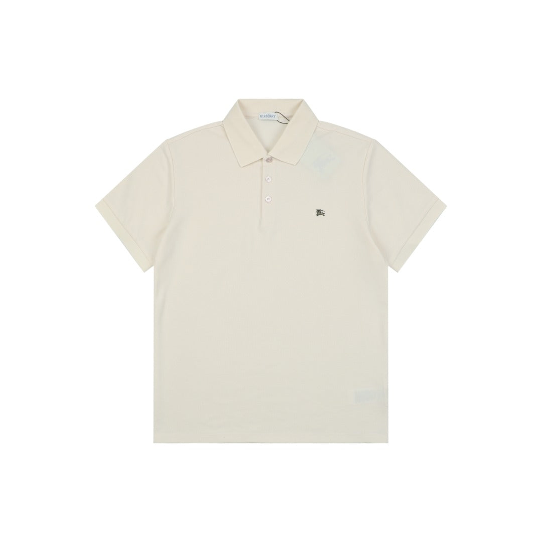 Burberry Metal Equestrian Knight Polo Shirt – Cream