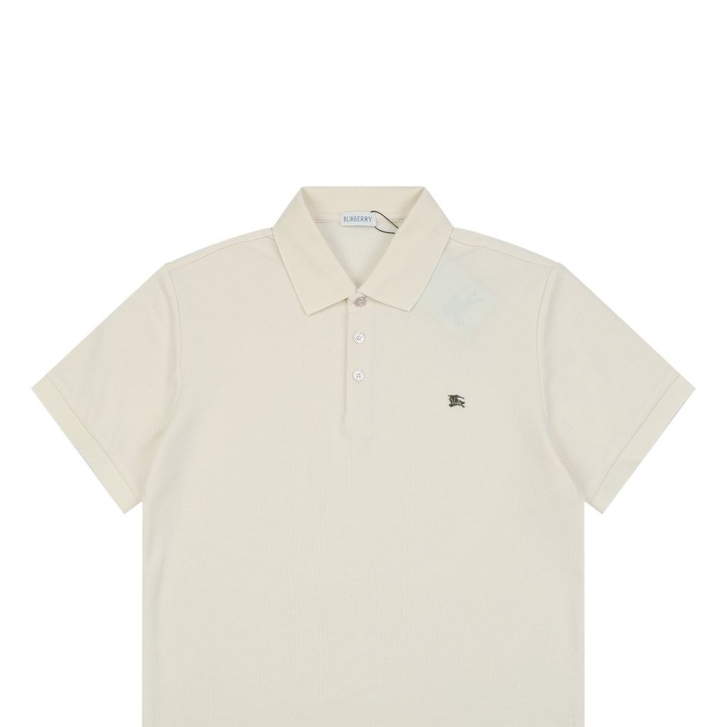 Burberry Metal Equestrian Knight Polo Shirt – Cream