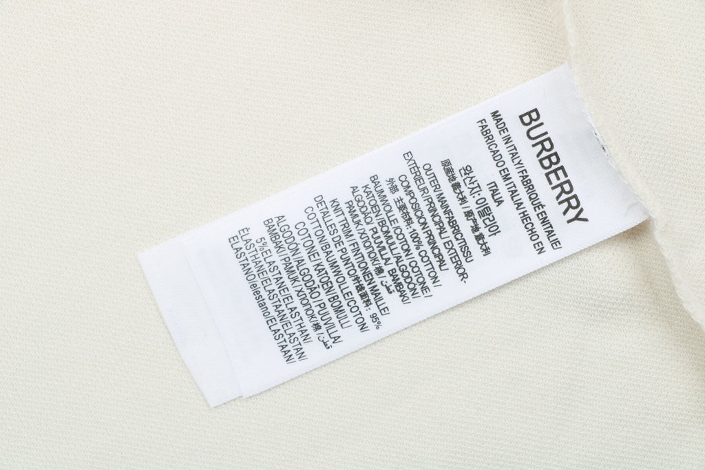 Burberry Metal Equestrian Knight Polo Shirt – Cream