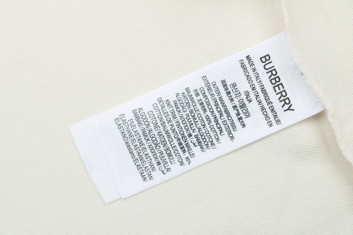Burberry Metal Equestrian Knight Polo Shirt – Cream