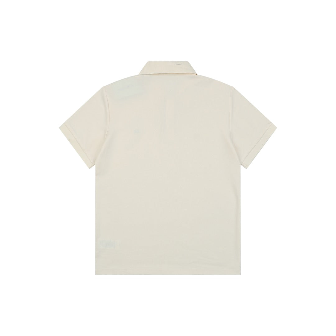 Burberry Metal Equestrian Knight Polo Shirt – Cream