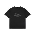 Dior Cursive Script Logo Embroidered Tee – Black