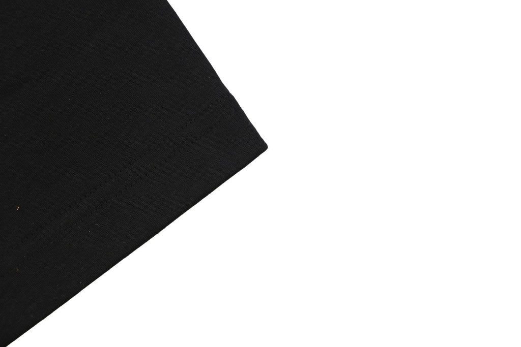 Dior Cursive Script Logo Embroidered Tee – Black