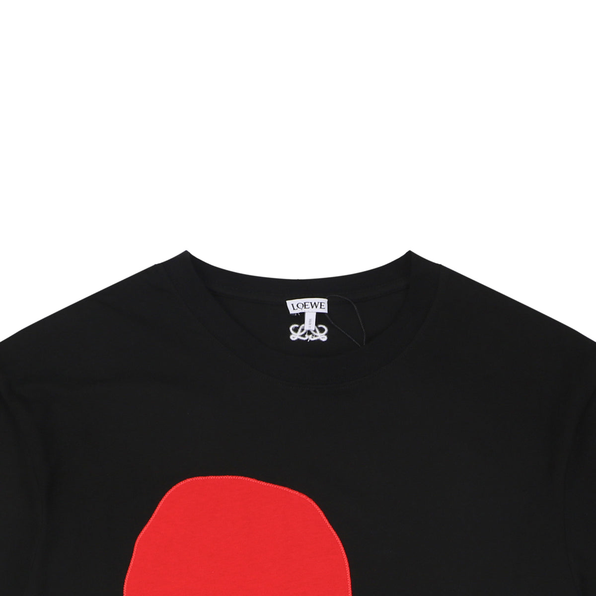Loewe Big Red Beast Appliqué Embroidered Tee – Black