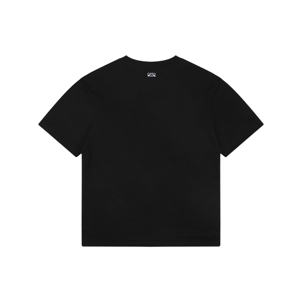 Loewe Big Red Beast Appliqué Embroidered Tee – Black