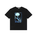 Burberry Thistle Floral Logo Print Short-Sleeve Tee Black
