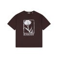 Burberry Thistle Floral Logo Print Short-Sleeve Tee Brown
