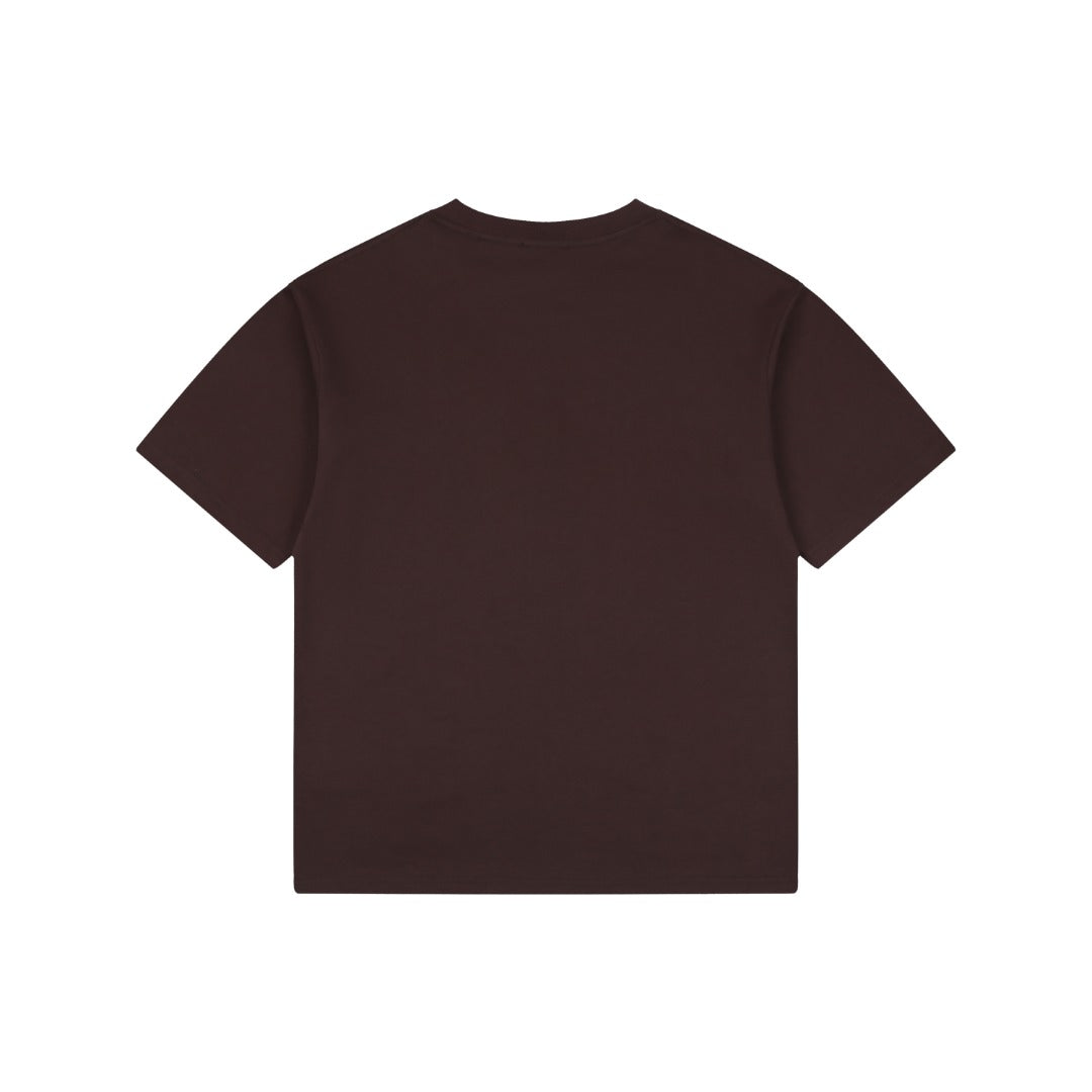 Burberry Thistle Floral Logo Print Short-Sleeve Tee Brown