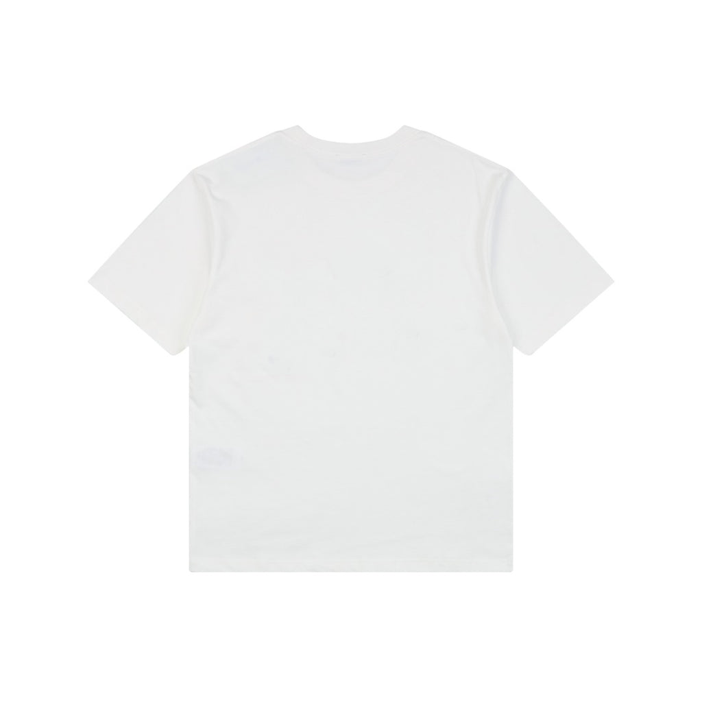 Burberry Thistle Floral Logo Print Short-Sleeve Tee White