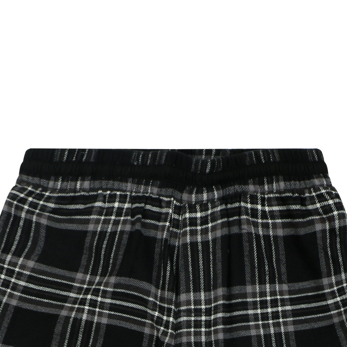 Chrome Hearts Plaid Cross Leather Patch 3/4 Shorts Black