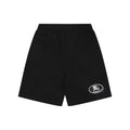 Burberry Oval Equestrian Knight Embroidered Shorts Black