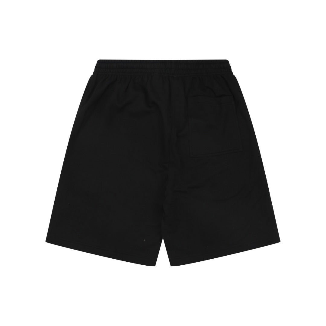Burberry Oval Equestrian Knight Embroidered Shorts Black