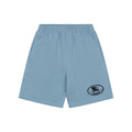 Burberry Oval Equestrian Knight Embroidered Shorts Blue