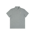 Moncler Grosgrain Button Placket Polo Shirt Grey