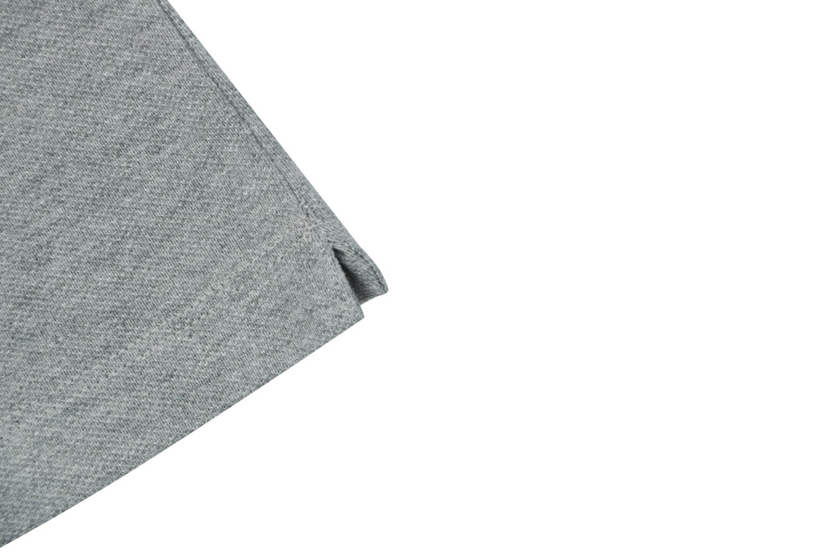 Moncler Grosgrain Button Placket Polo Shirt Grey