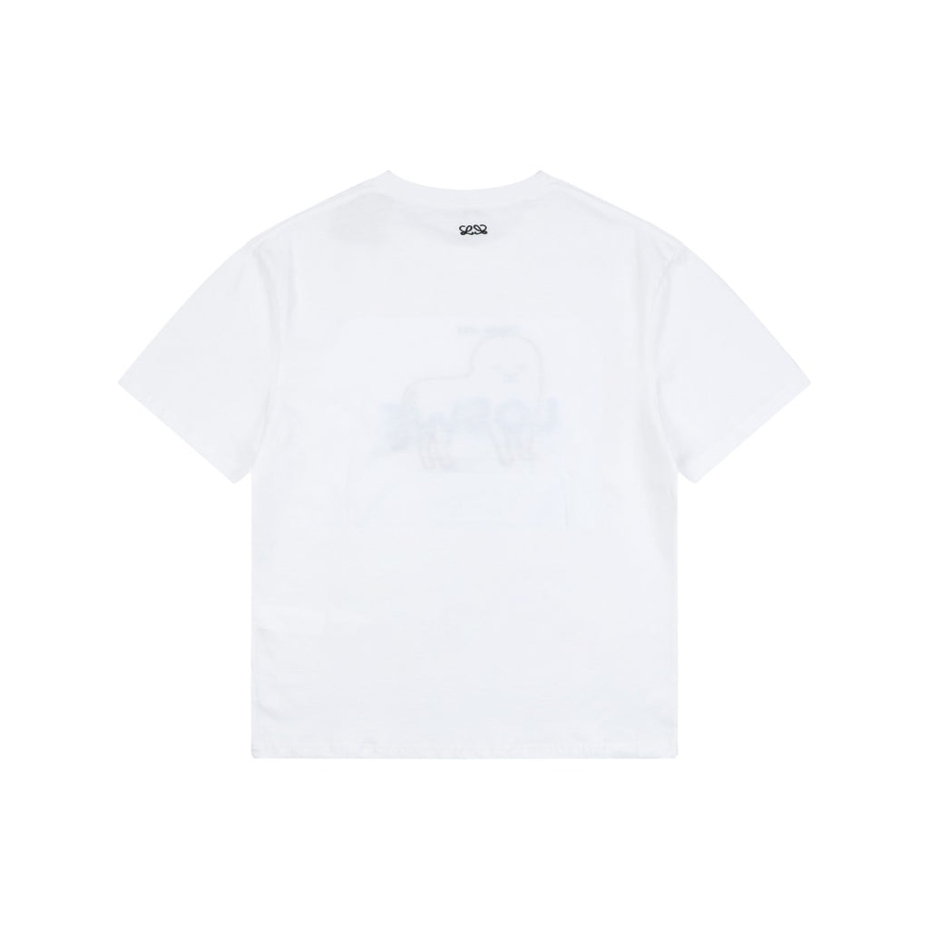 Loewe Red Monster Appliqué Short-Sleeve Tee White