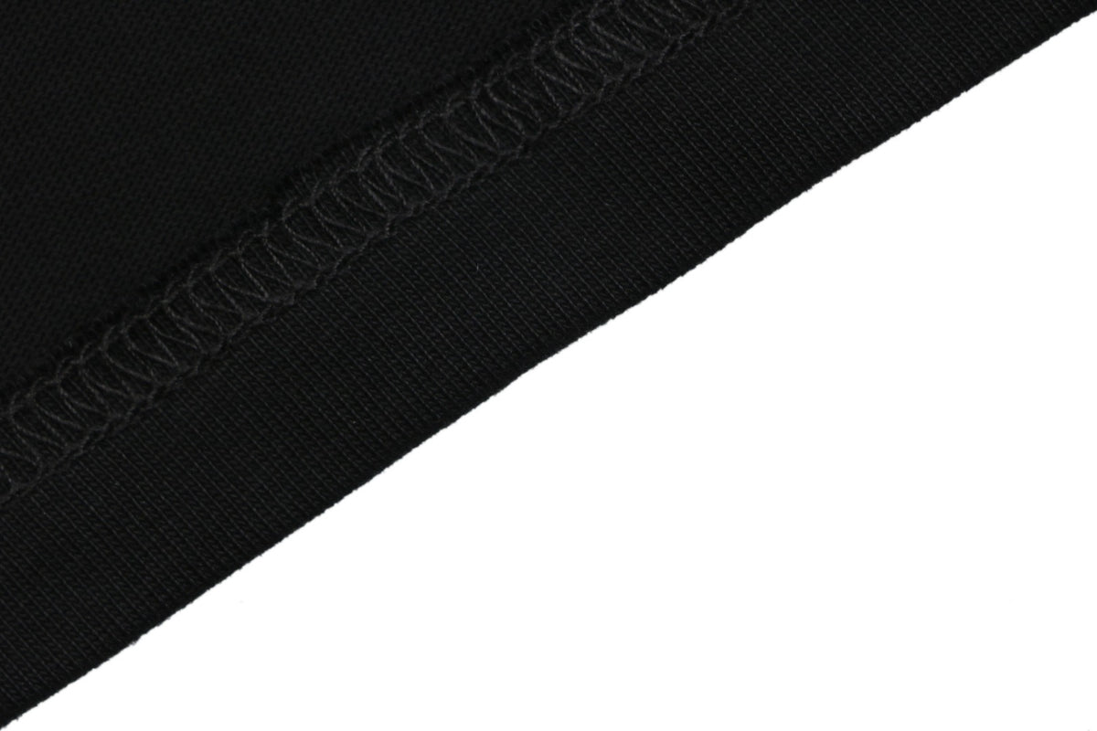 Balenciaga Front-Small Back-Large Letter Embroidery Tee – Black/White