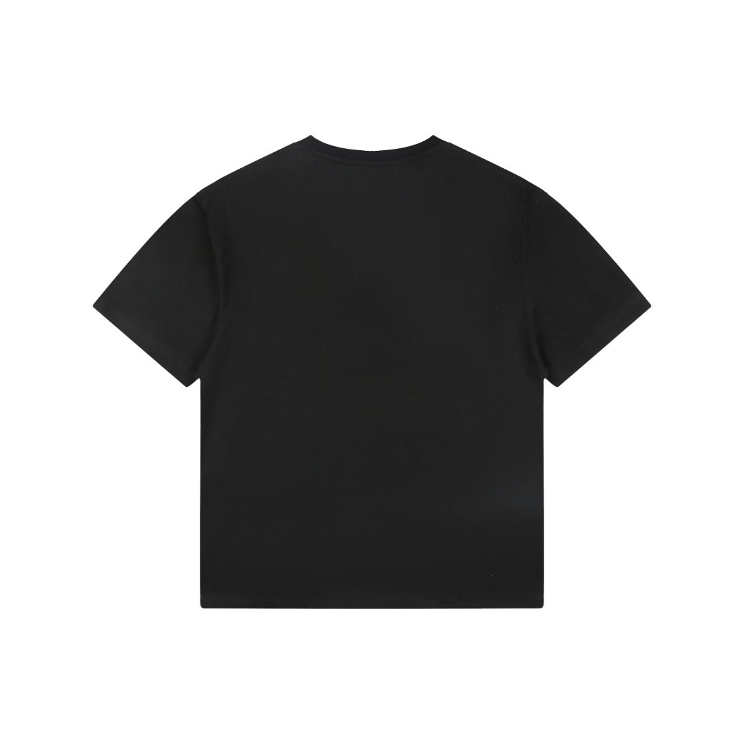 Loewe Pocket Color-Block Half-Anagram Embroidery T-Shirt – Black