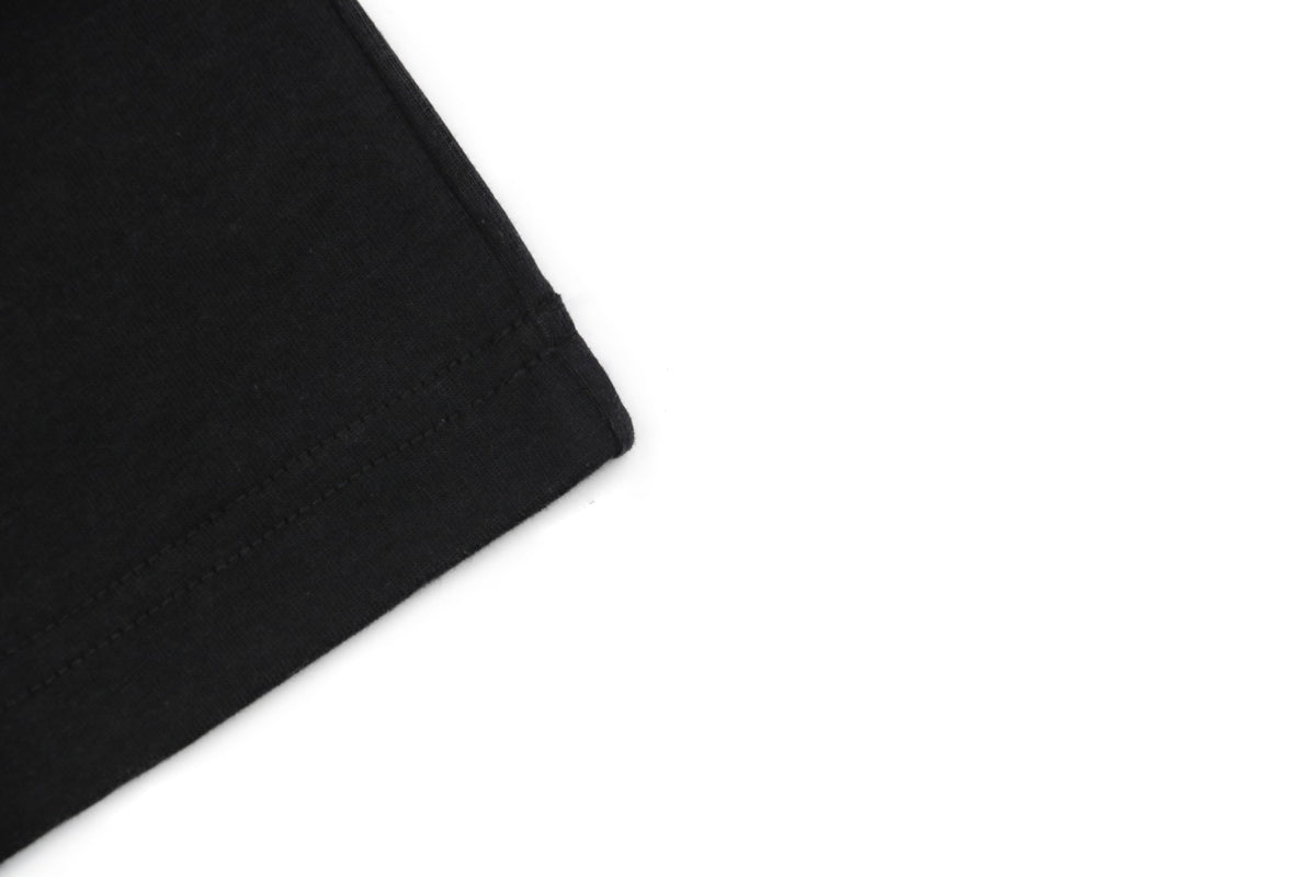 Burberry Gradient Check Equestrian Knight Embroidered T-Shirt – Black