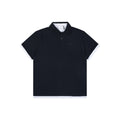 Prada Triangle Logo Faux Two-Piece Polo Shirt – Black
