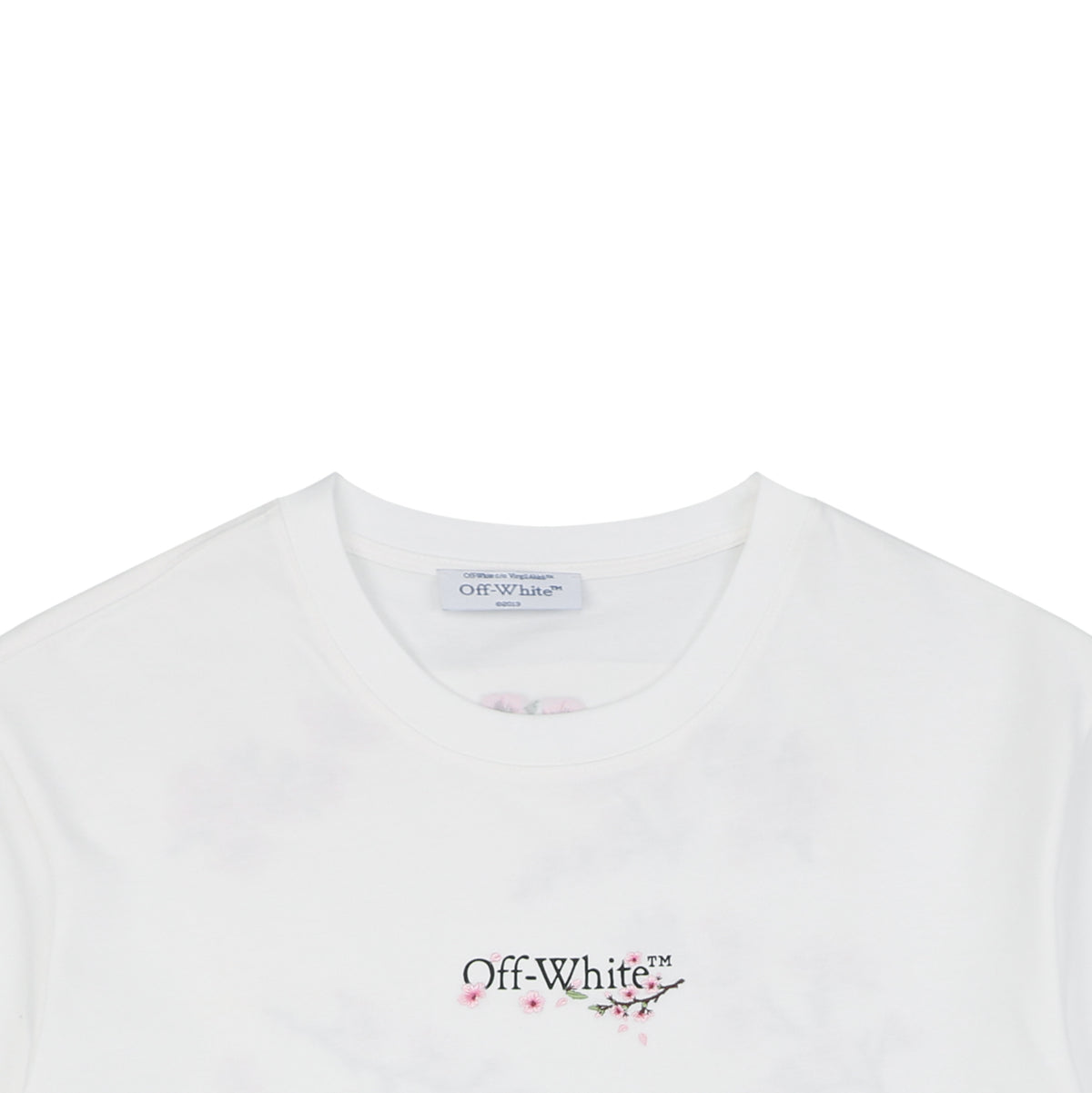 Off-White c/o Virgil Abloh Cherry Blossom Arrow Graphic Short Sleeve Tee — White