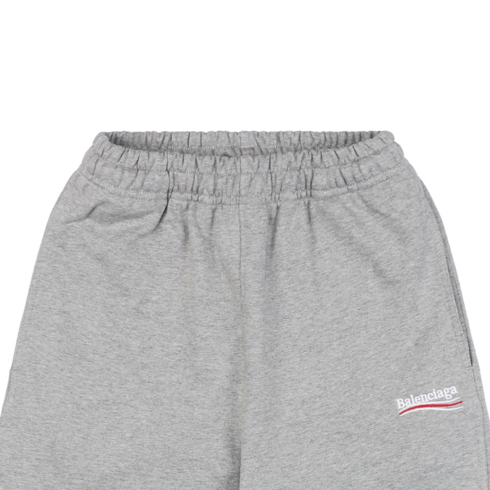 Balenciaga 24SS Cola Logo Embroidered Shorts – Light Heather Grey
