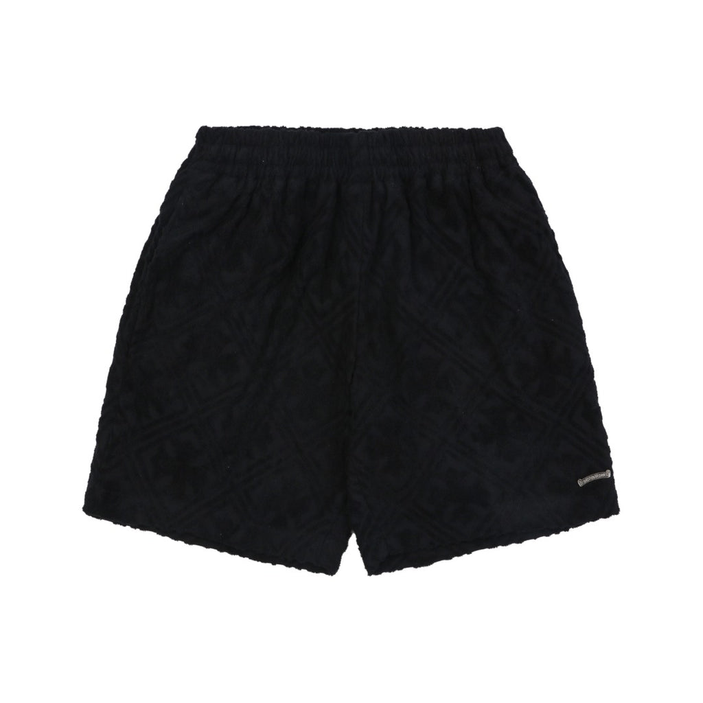 Chrome Hearts Cannes Limited Edition Cross Floral Terry Shorts – Black