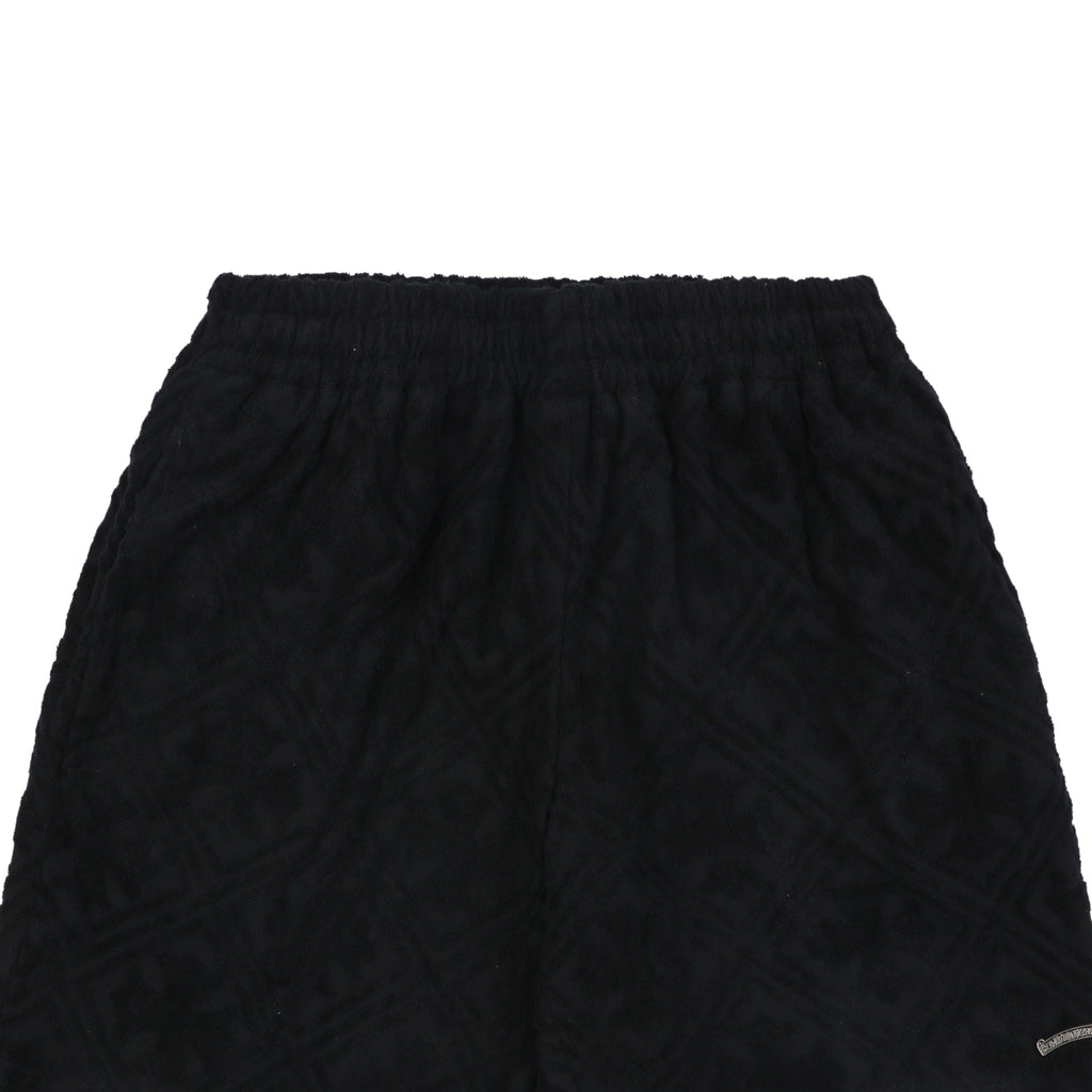 Chrome Hearts Cannes Limited Edition Cross Floral Terry Shorts – Black