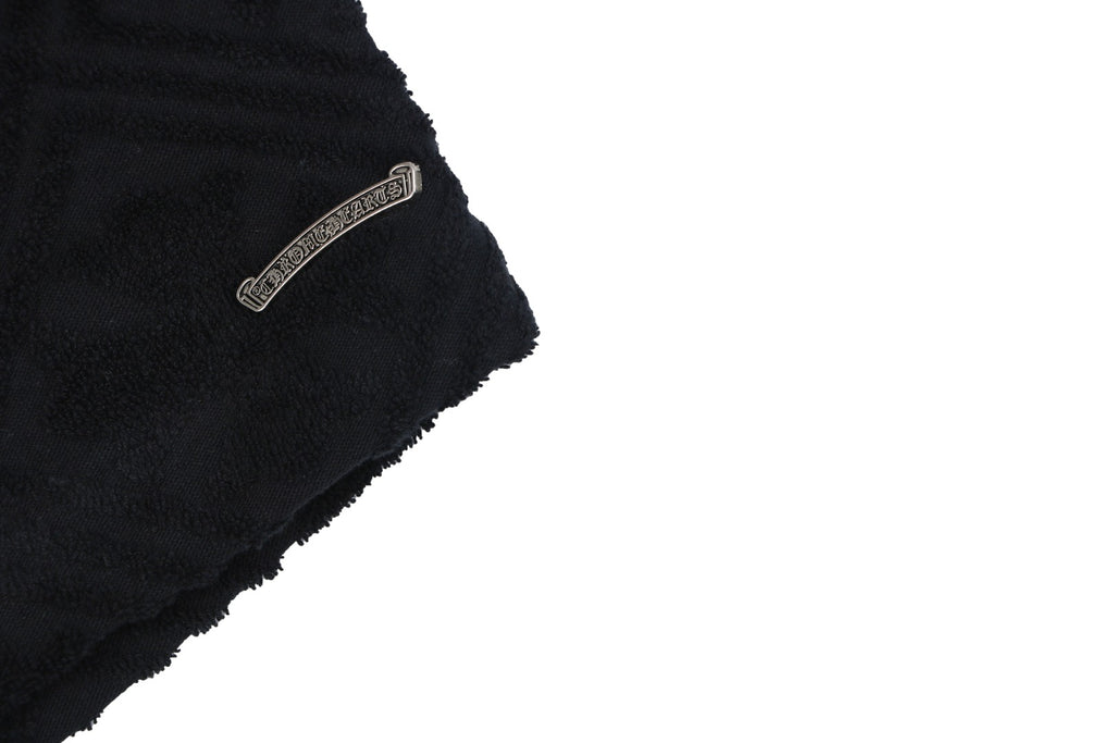 Chrome Hearts Cannes Limited Edition Cross Floral Terry Shorts – Black